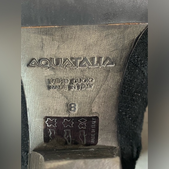 Aquatalia | Fern Black Suede Ankle Boots- size 8 - Picture 11 of 11